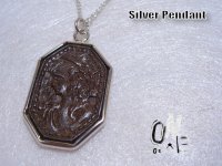 silver950 リモナイト彫刻・ペンダント