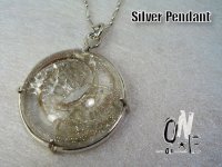 silver950 ベネチアンガラス＆butterflyペンダント